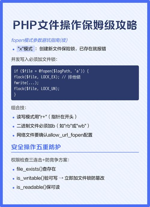 PHP文件操作：如何详细实现读取与写入文件步骤？