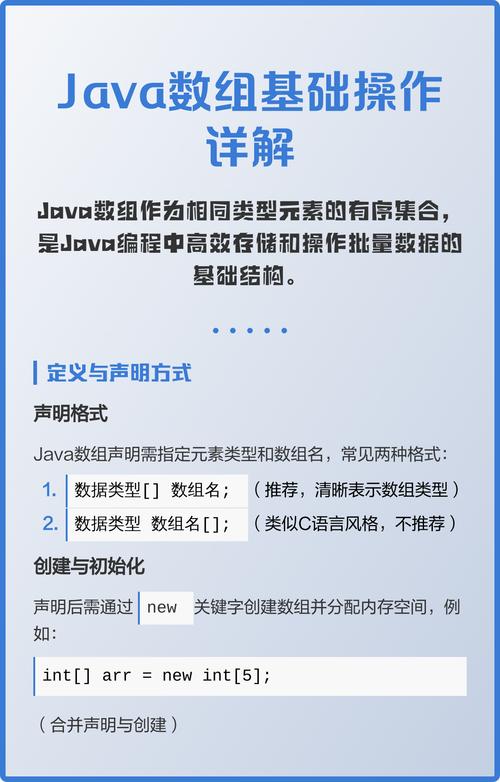 Java基础语法（五）中，数组操作有哪些技巧和注意事项？