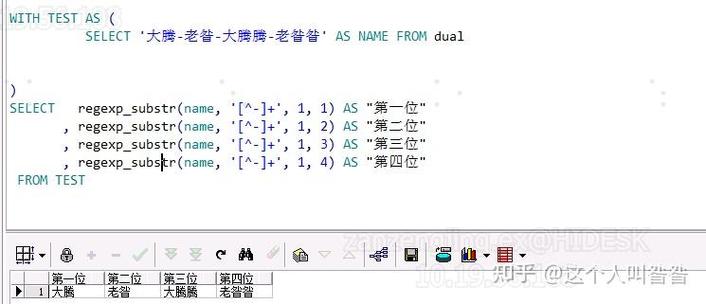 ORACLE字符函数输出结果集如何获取？