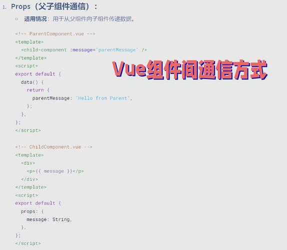 Vue项目如何实现组件间的通信？