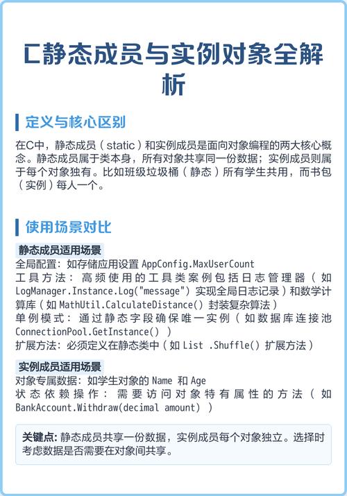 静态对象与实例对象有何差异对比分析？