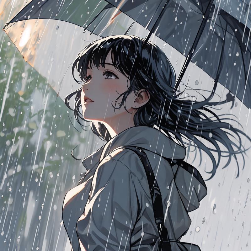 如何用JavaScript实现漫画风格大雨倾盆动画效果？