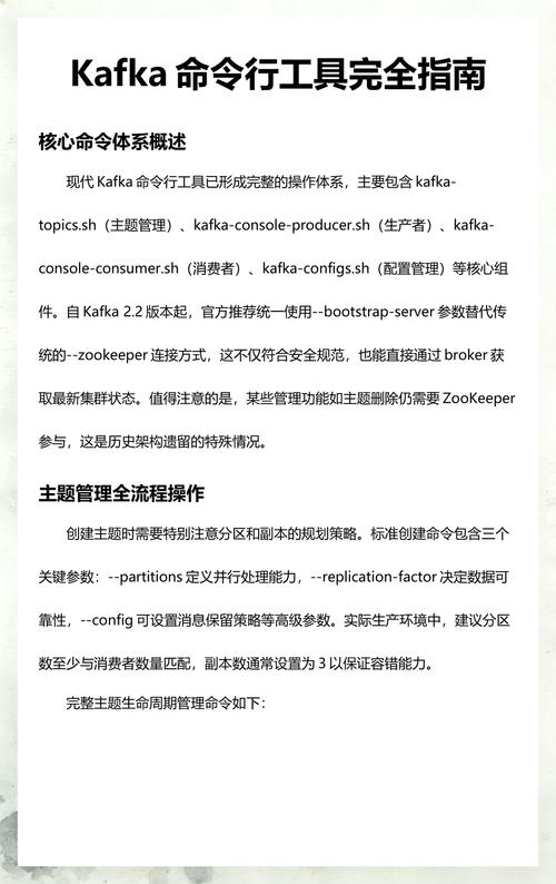 Kafka常用命令行操作有哪些详细说明和总结？
