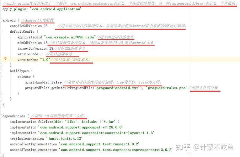 What specific tasks or configurations are included in a build.gradle file?