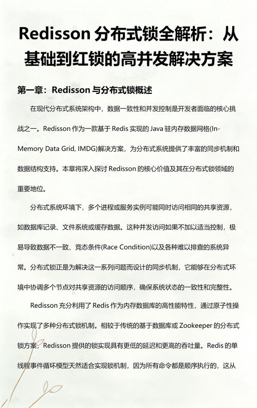 Redisson分布式锁有哪些适用场景和利弊分析？