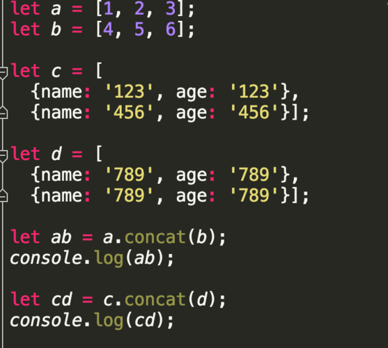 如何用最简单的方式在JavaScript中合并两个数组？