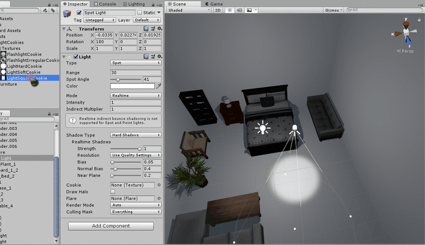Unity3D中如何实现动态警报灯效果？