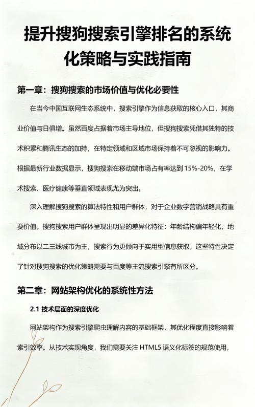 如何快速提高在搜狗搜索引擎中的网站收录效果？